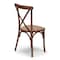 Atlas Commercial Products Madison Cross Back Chair, Mark II, Antique Fruitwood XBC45AFW - alternate 4